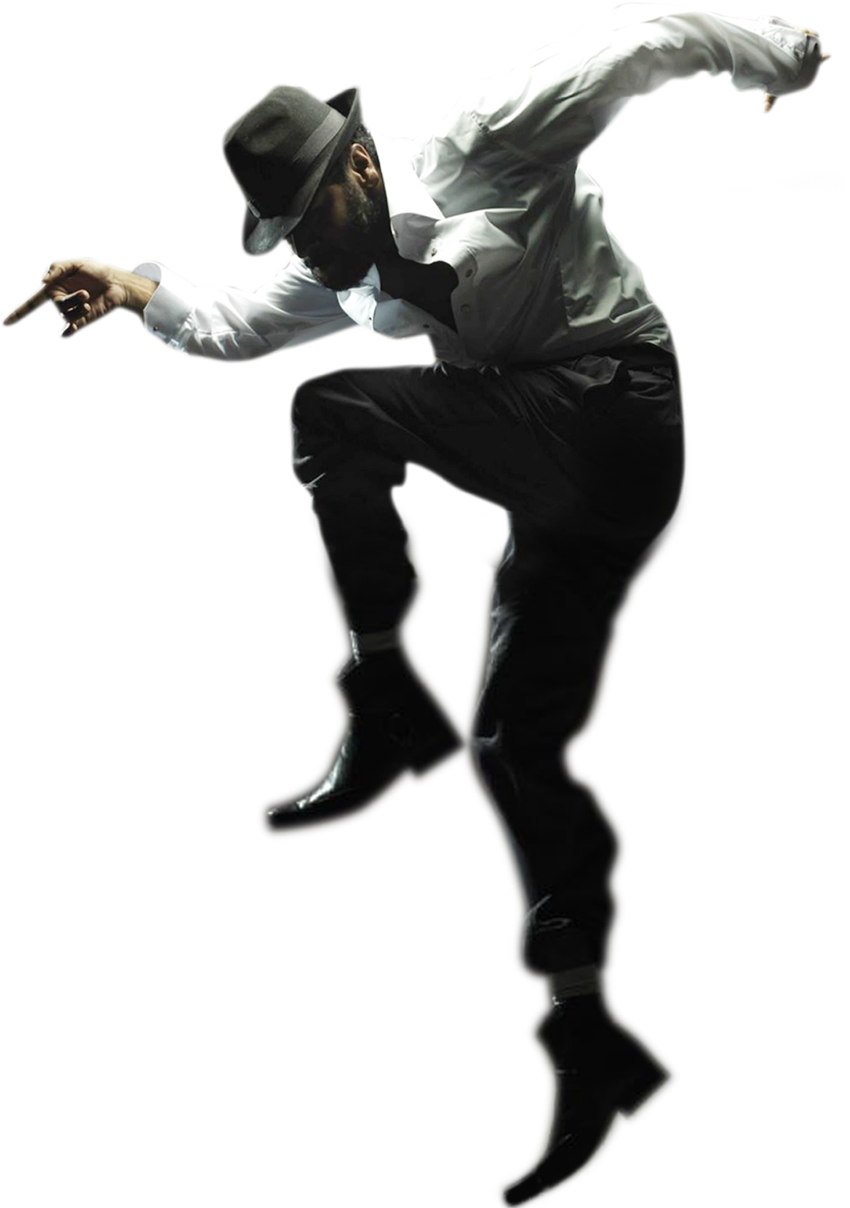 Michael Jackson Smooth Criminal Lean Pose PNG Image