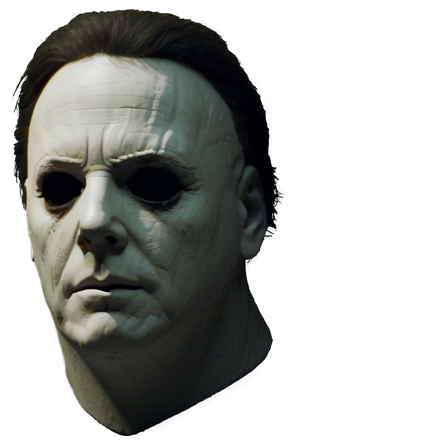 Michael Myers Face In Black And White Png Wbh PNG Image