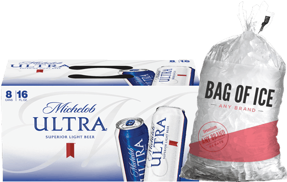 Michelob Ultra Beerand Ice Bag PNG Image