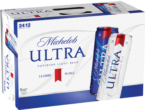 Michelob Ultra Light Beer Packand Cans PNG Image