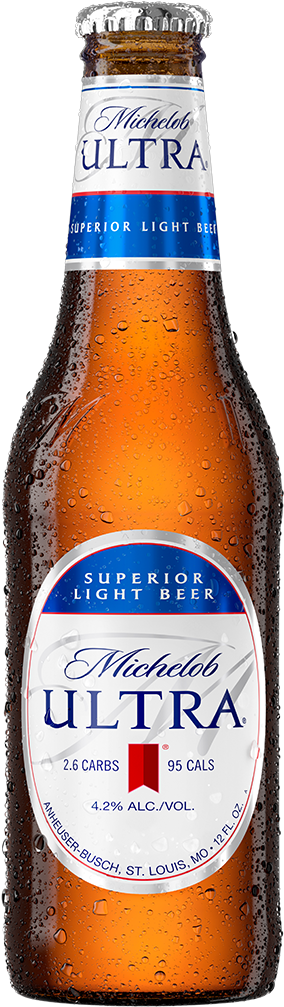 Michelob Ultra Superior Light Beer Bottle PNG Image