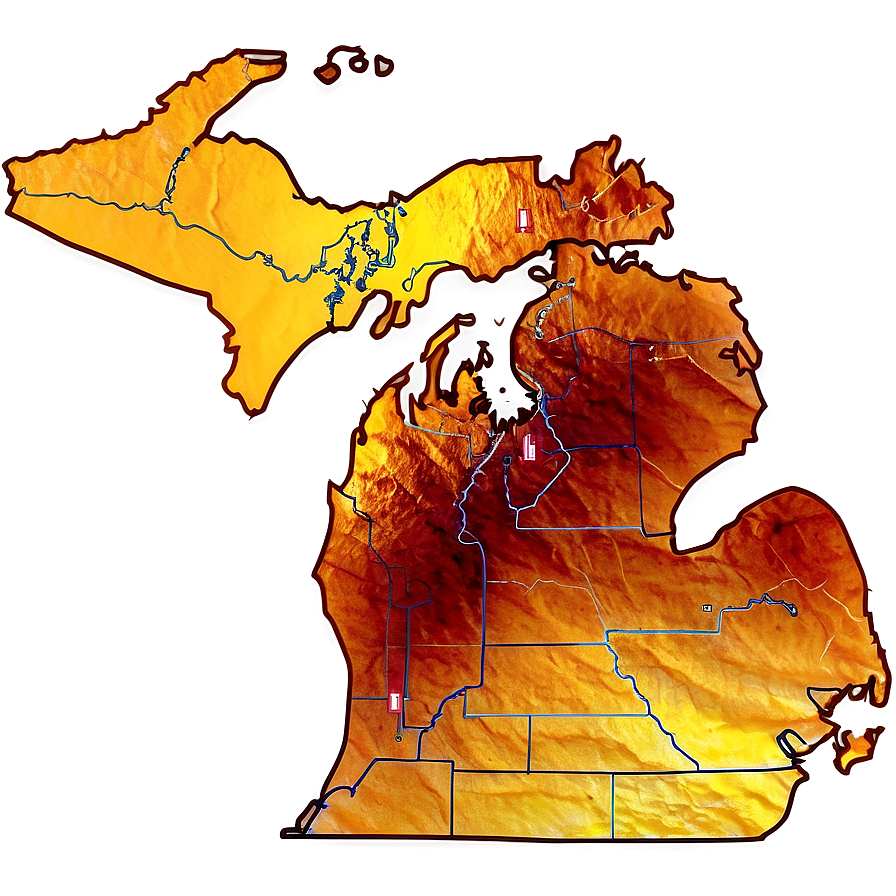 Michigan Region Border Png 47 PNG Image