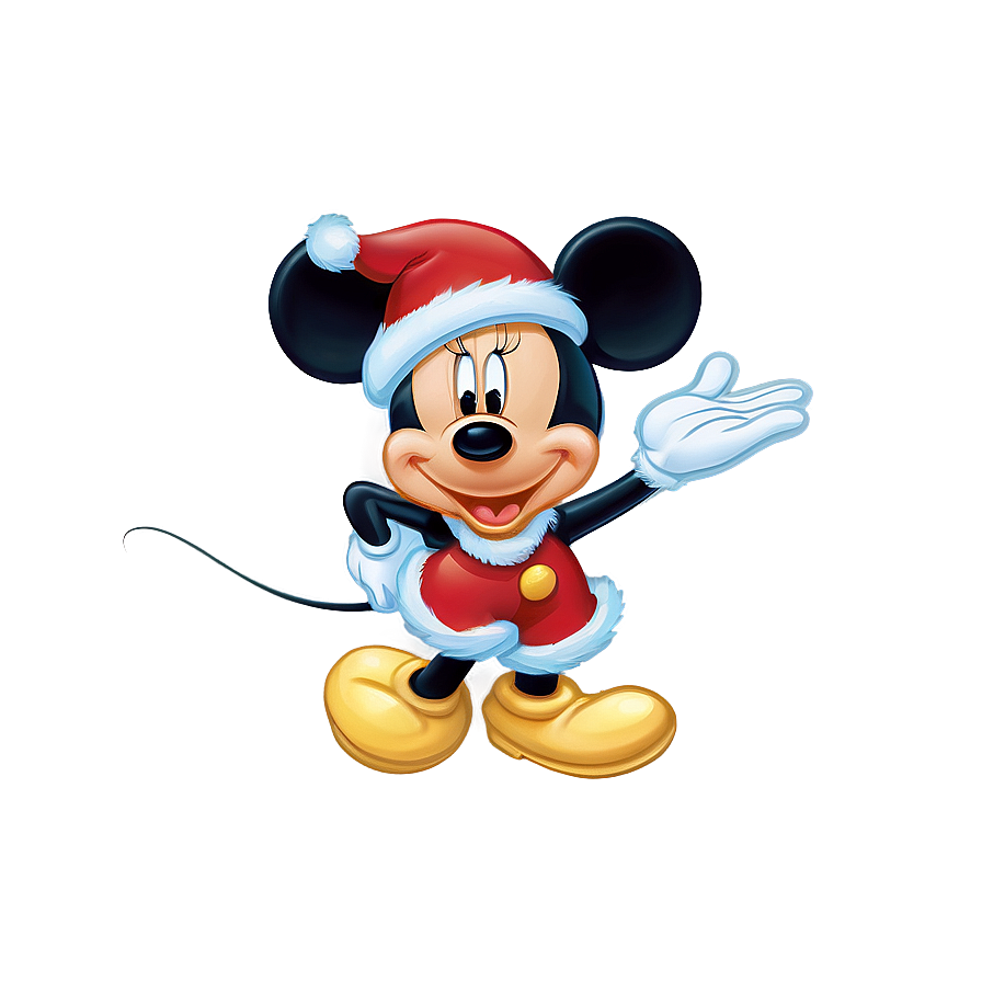 Mickey And Minnie Festive Christmas Png Say13 PNG Image