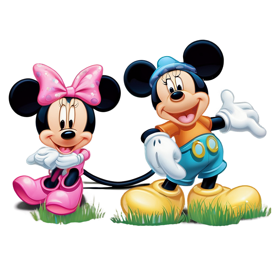 Mickey And Minnie Springtime Png Ndf67 PNG Image