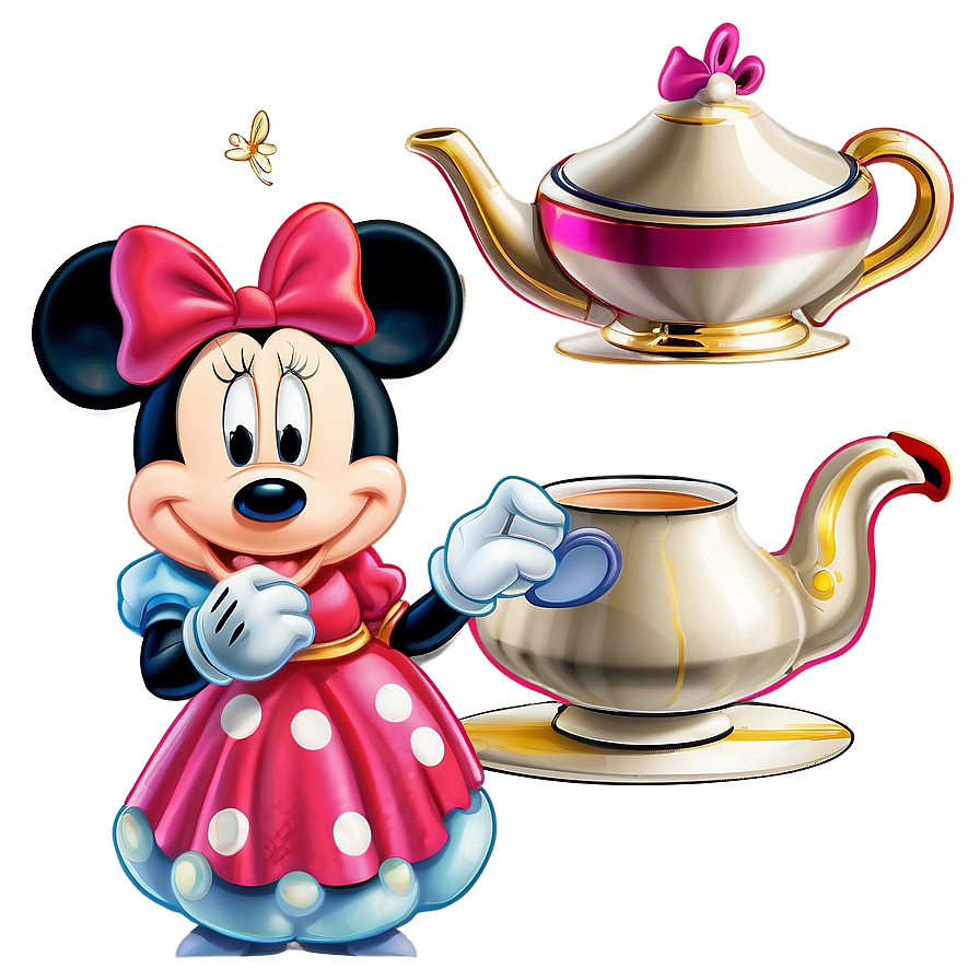 Mickey And Minnie Tea Party Png Qoe PNG Image