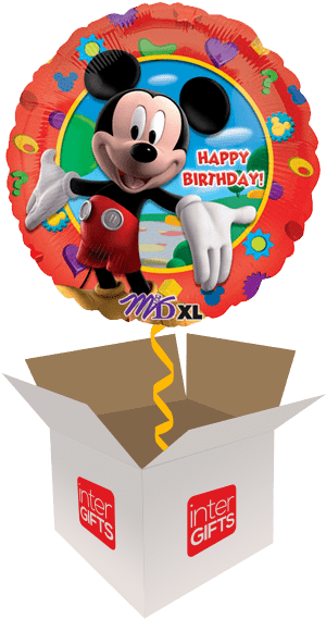 Mickey Mouse Birthday Balloon PNG Image