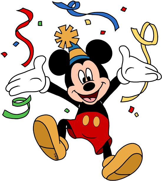 Mickey Mouse Celebrating Birthday PNG Image