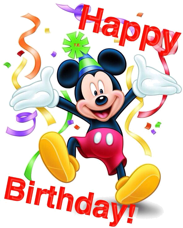 Mickey Mouse Celebrating Birthday PNG Image