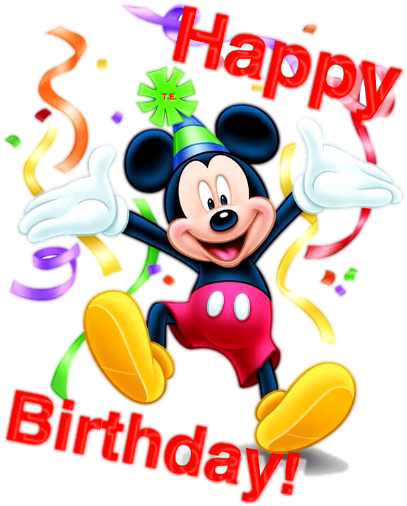 Mickey Mouse Celebrating Birthday PNG Image