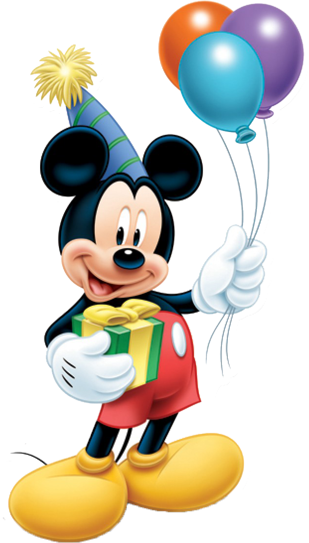 Mickey Mouse Celebration Birthday PNG Image