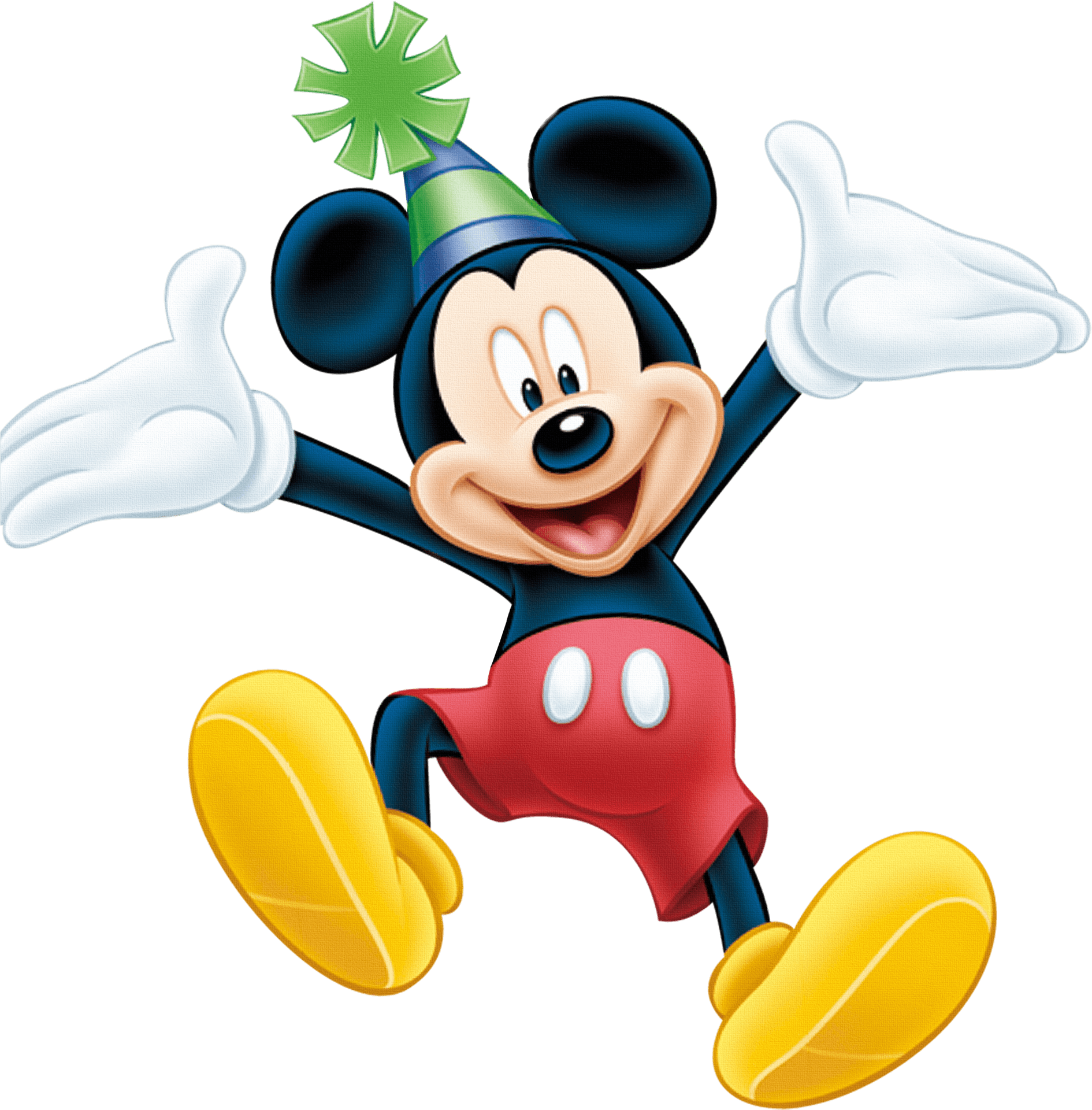 Mickey Mouse Celebration Pose PNG Image