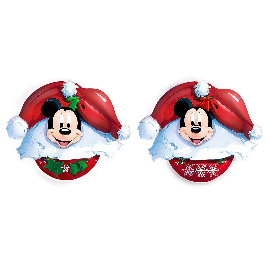 Mickey Mouse Christmas Theme Png Bba88 PNG Image