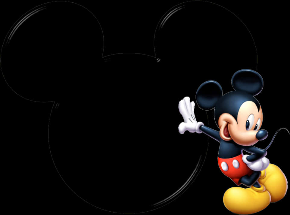 Mickey Mouse Classic Pose PNG Image