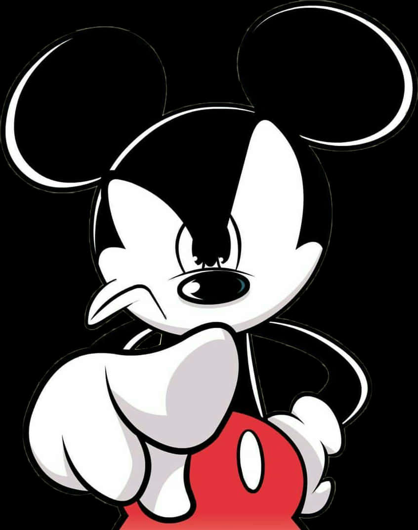 Mickey_ Mouse_ Classic_ Pose PNG Image