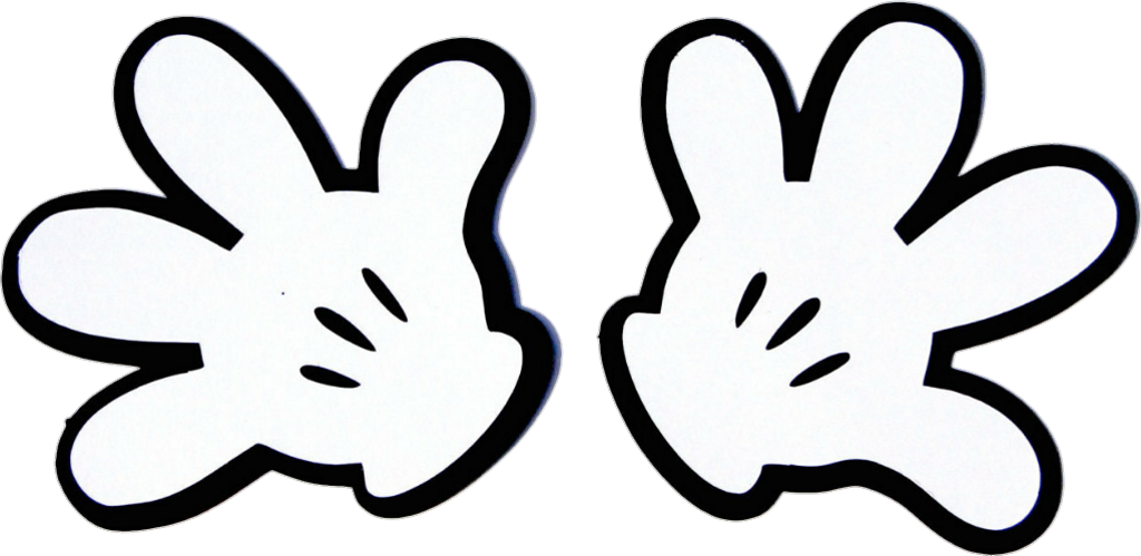 Mickey Mouse Hands Cutouts PNG Image