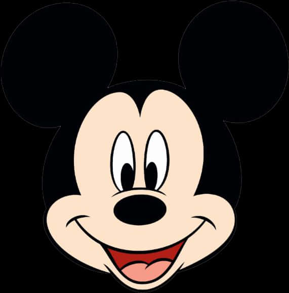 Mickey Mouse Iconic Face PNG Image