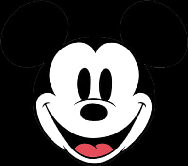 Mickey Mouse Iconic Smile.png PNG Image