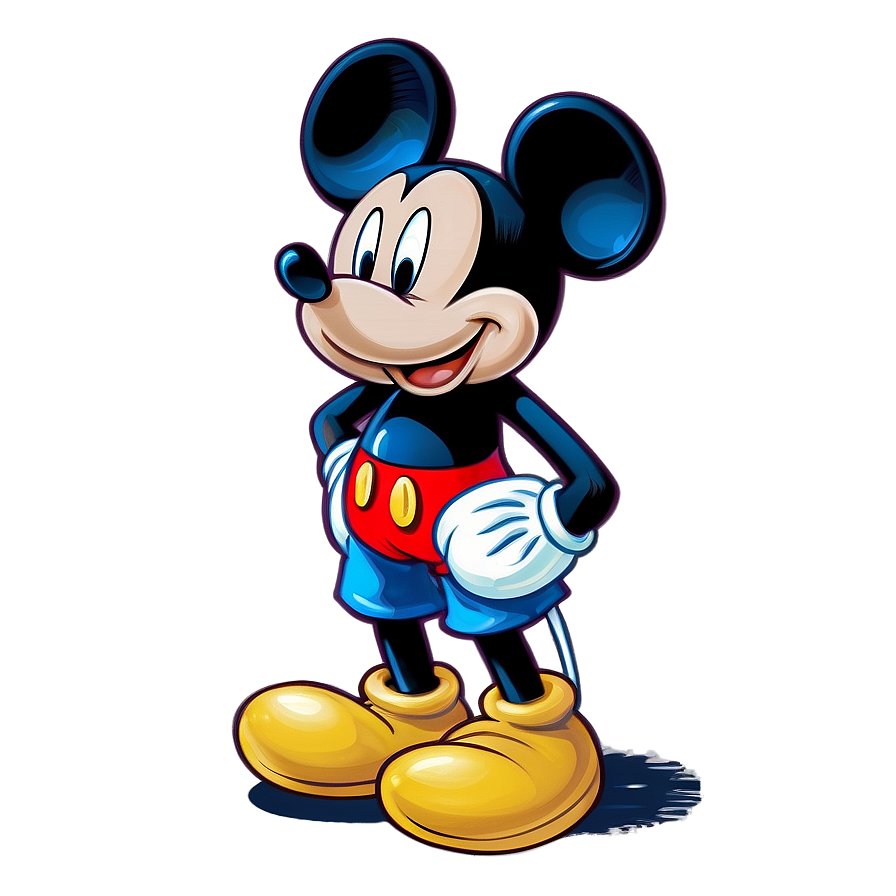 Mickey Mouse Painting Art Png 34 PNG Image