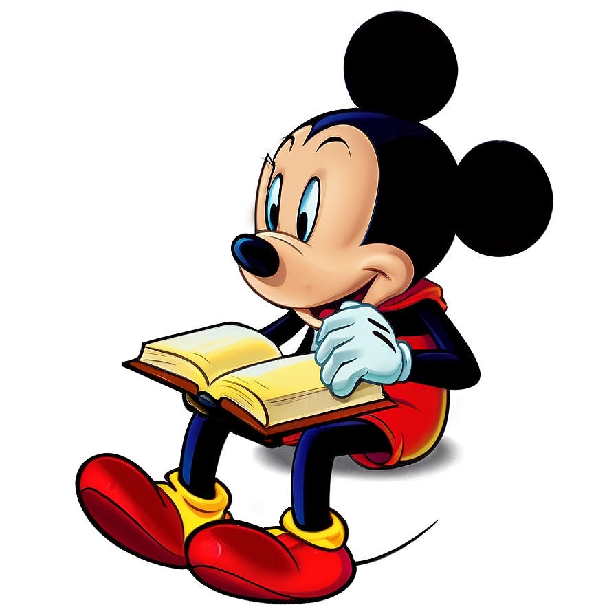 Mickey Mouse Reading Book Png 36 PNG Image