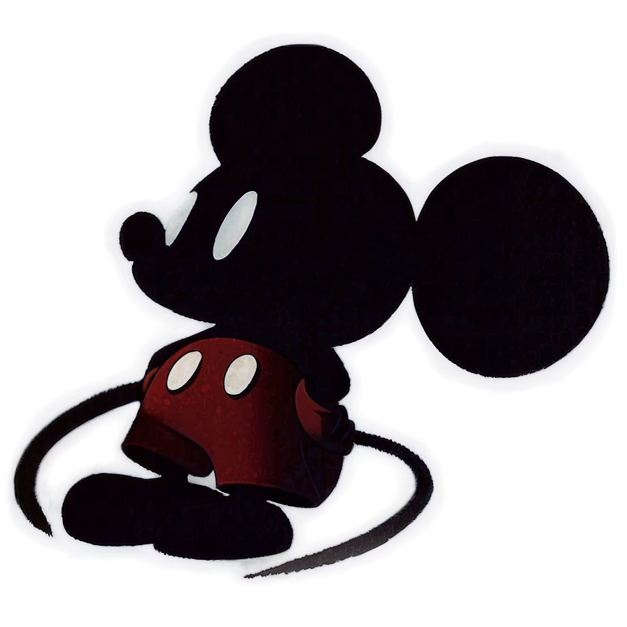 Mickey Mouse Shadow Portrait Png Ito57 PNG Image