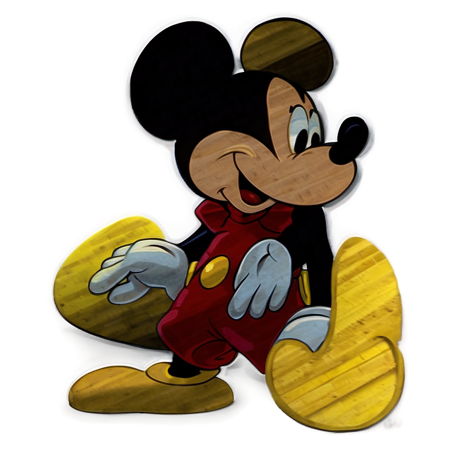 Mickey Mouse Silhouette Mural Png Fkp7 PNG Image