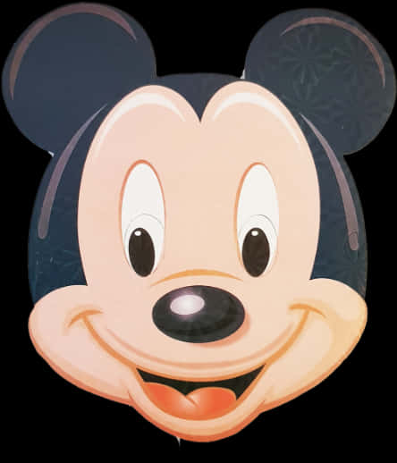 Mickey Mouse Smiling Face PNG Image