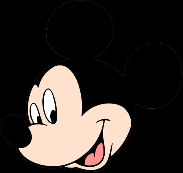 Mickey_ Mouse_ Smiling_ Face.png PNG Image