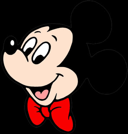 Mickey_ Mouse_ Smiling_ Face_ Vector PNG Image