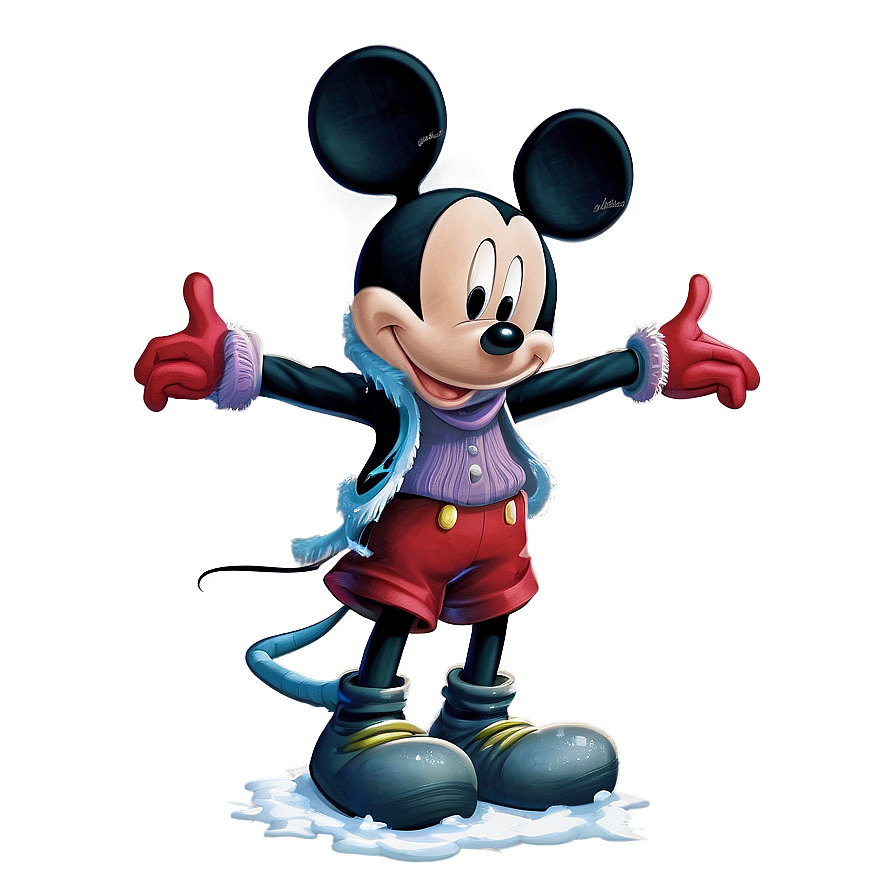 Mickey Mouse Winter Outfit Png Pwg67 PNG Image