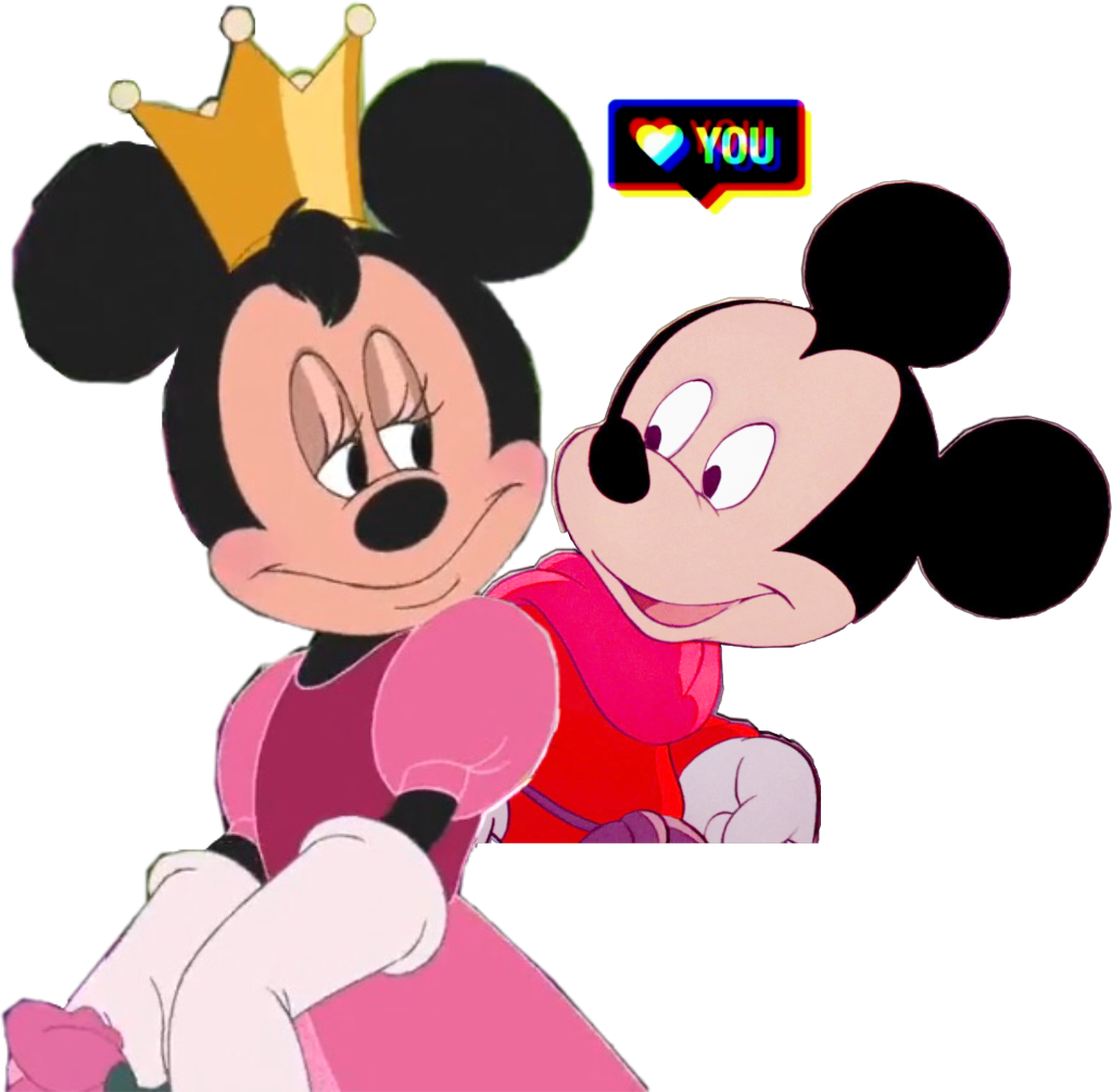 Mickeyand Minnie Love Expression PNG Image