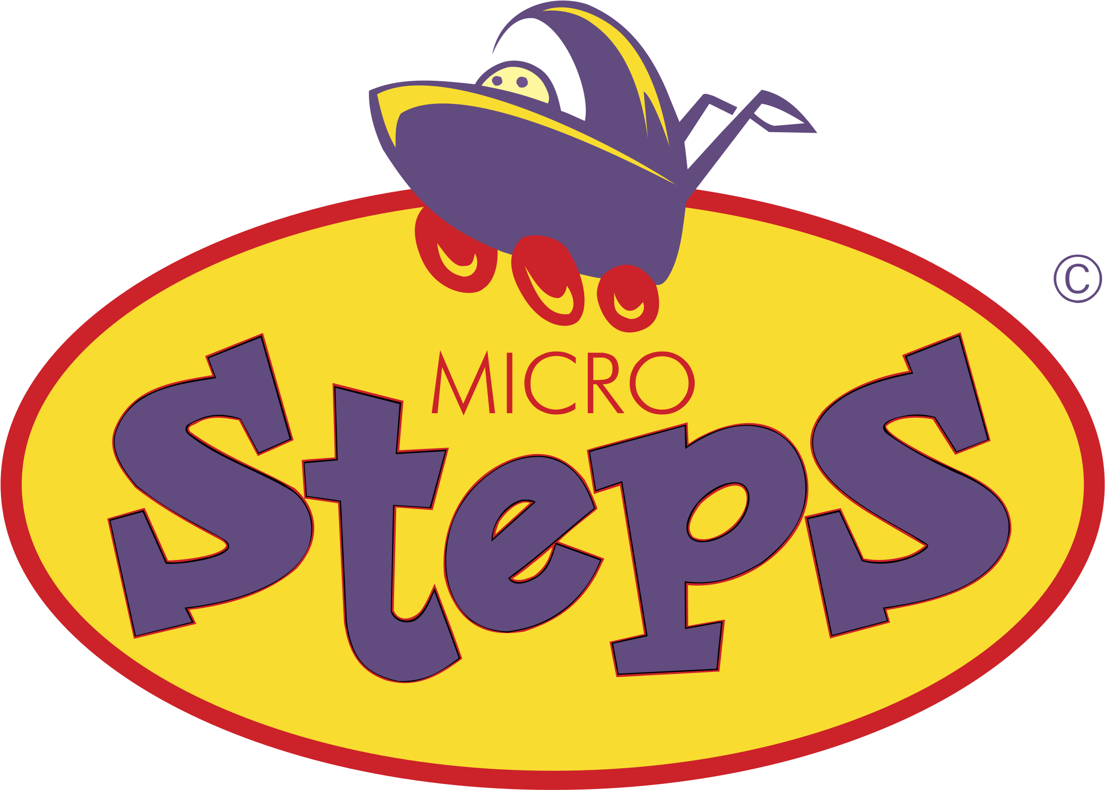 Micro Steps Logowith Spaceship PNG Image