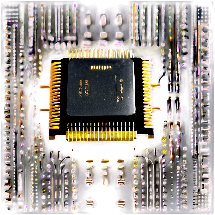 Microelectronics Chip Detail Png Fdr PNG Image