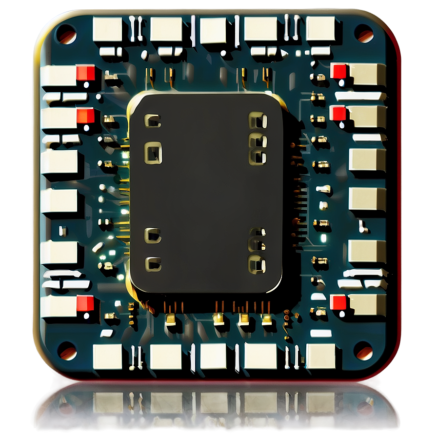 Microprocessor Chip Icon Png 06282024 PNG Image