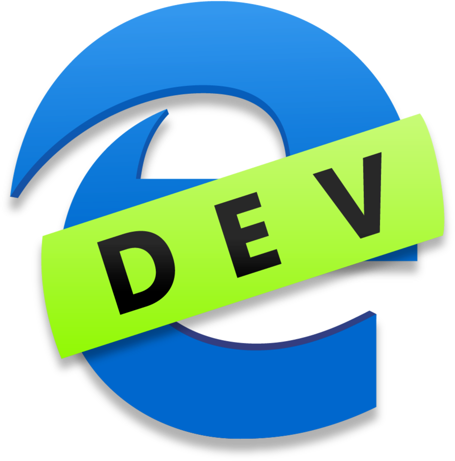 Microsoft Edge Dev Logo PNG Image