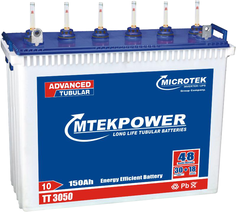 Microtek Tubular Battery T T3050 PNG Image