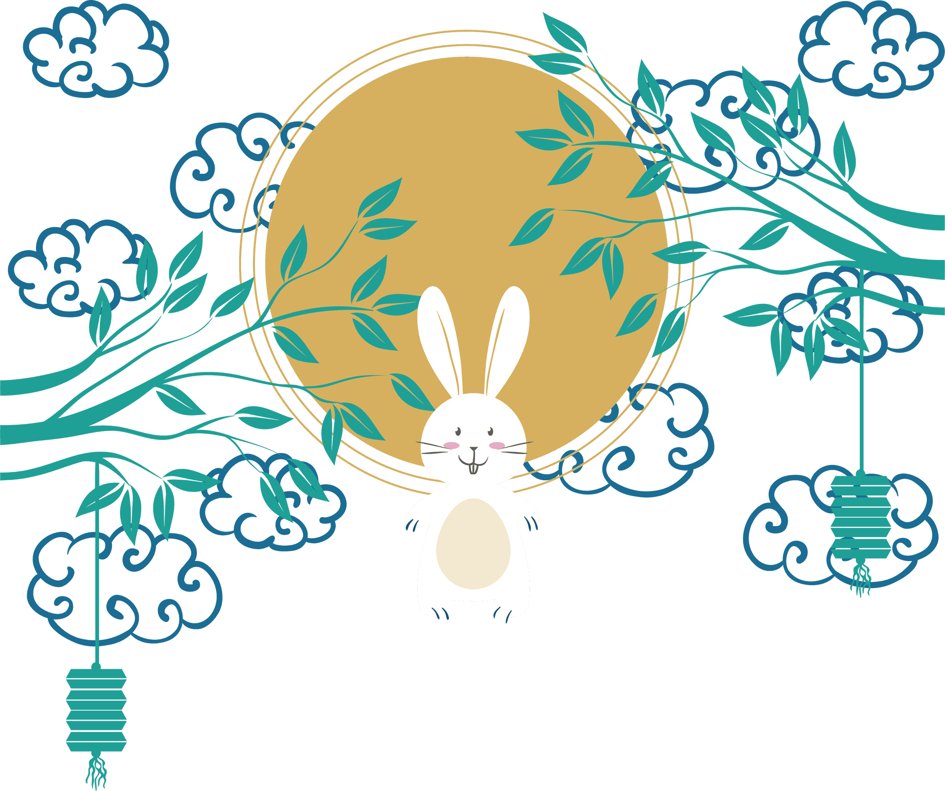 Mid Autumn Festival Rabbit PNG Image