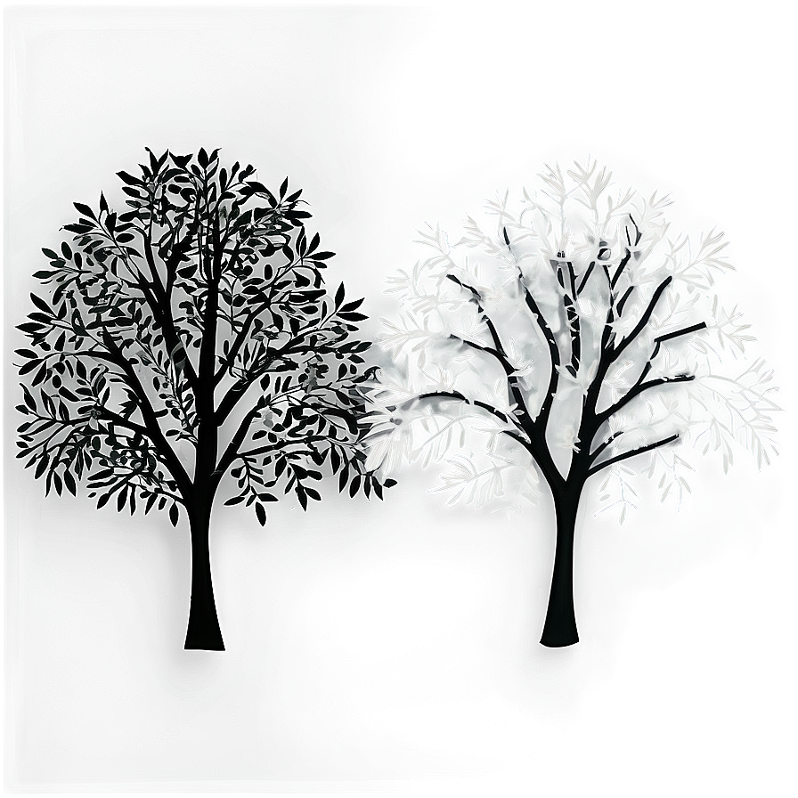 Midnight Black Trees Png 48 PNG Image