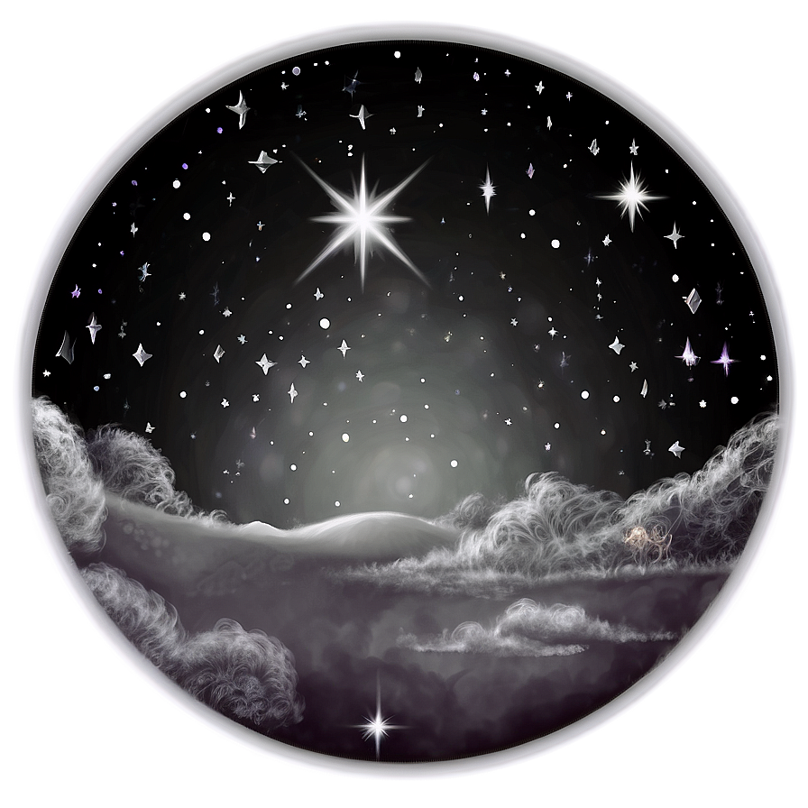 Midnight Stardust Sky Png Wco50 PNG Image