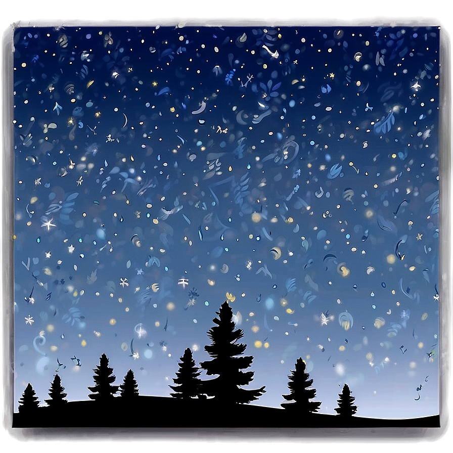 Midnight Starry Sky Background Png Aab PNG Image