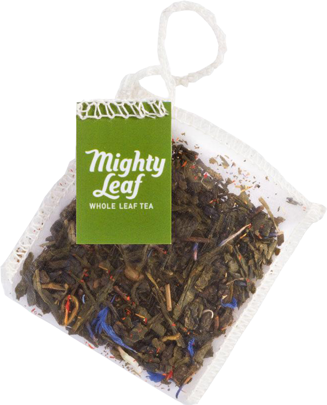 Mighty Leaf Whole Leaf Tea Bag PNG Image