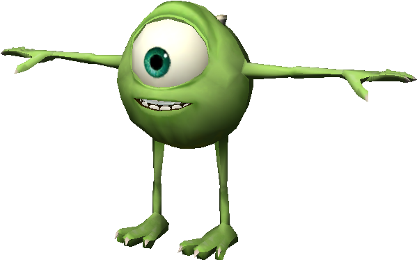 Mike Wazowski Character Pose PNG Image