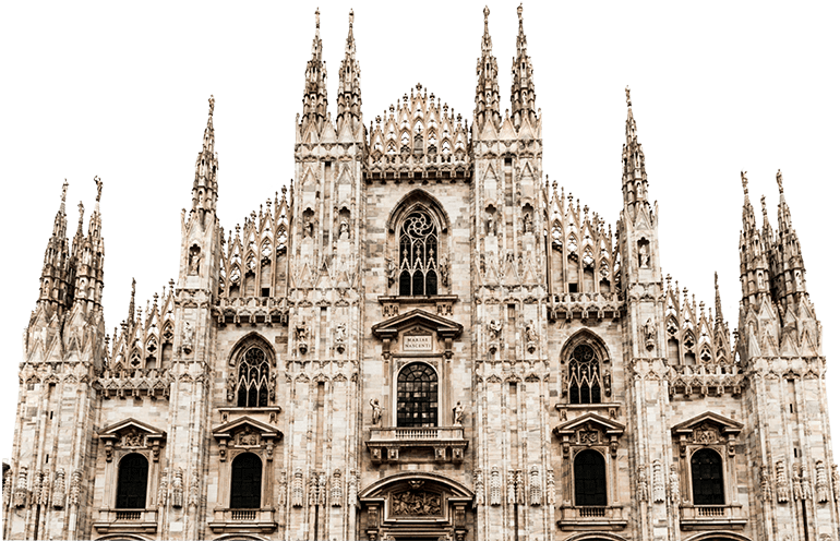 Milan Cathedral Duomo Di Milano Facade PNG Image