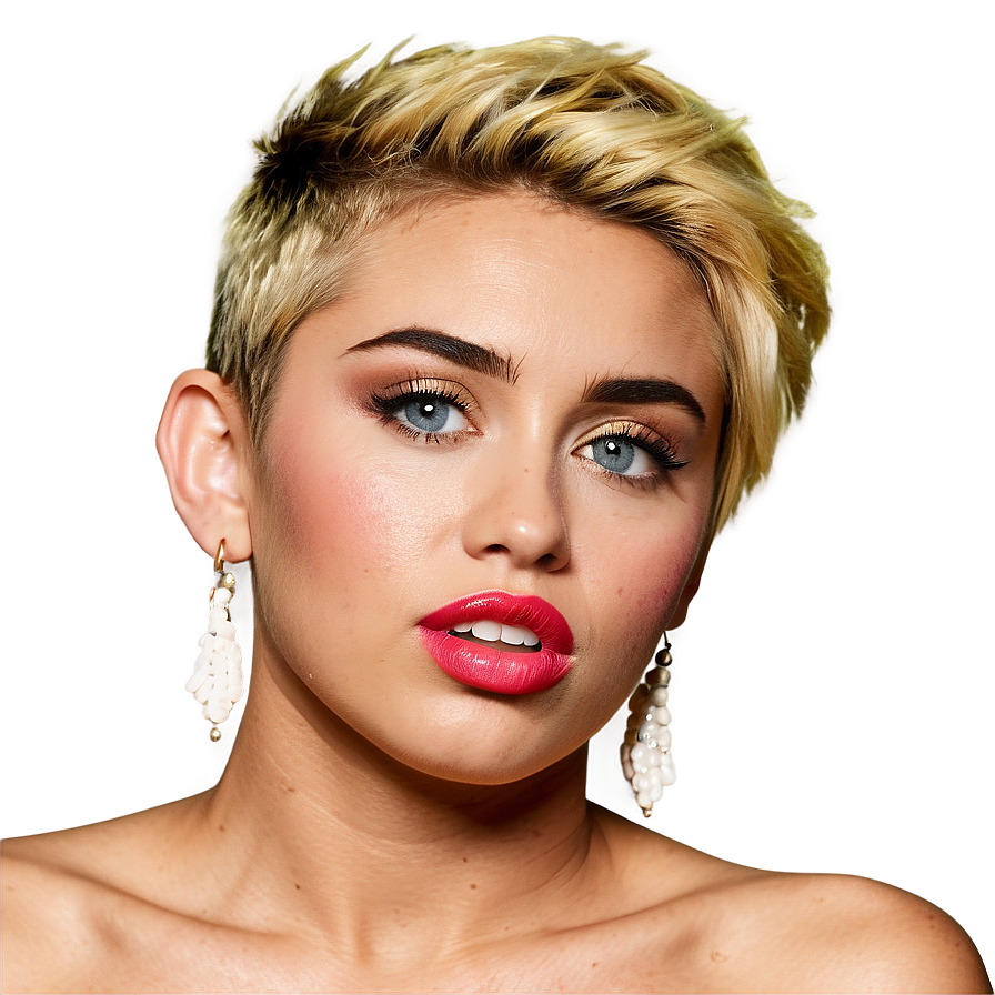 Miley Cyrus Makeup Look Png Hxu PNG Image