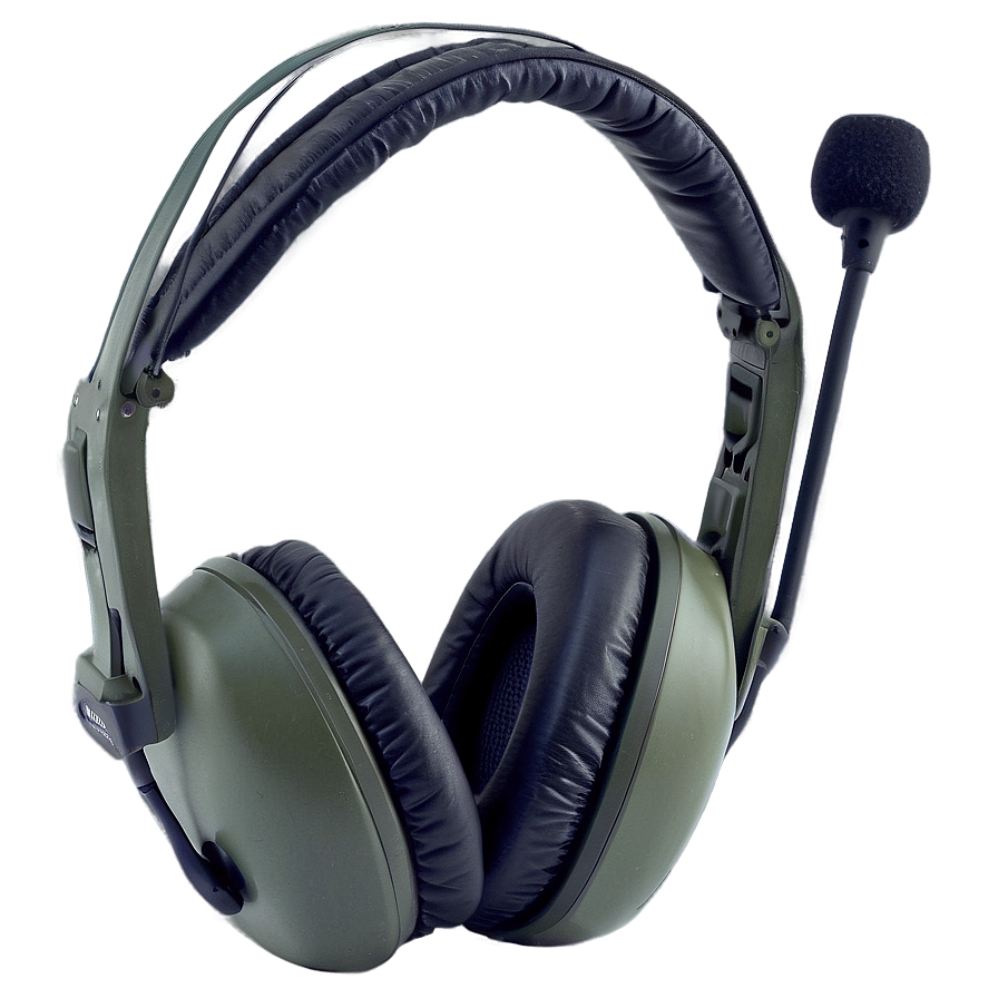 Military Grade Headset With Noise-cancelling Mic Png 06292024 PNG Image