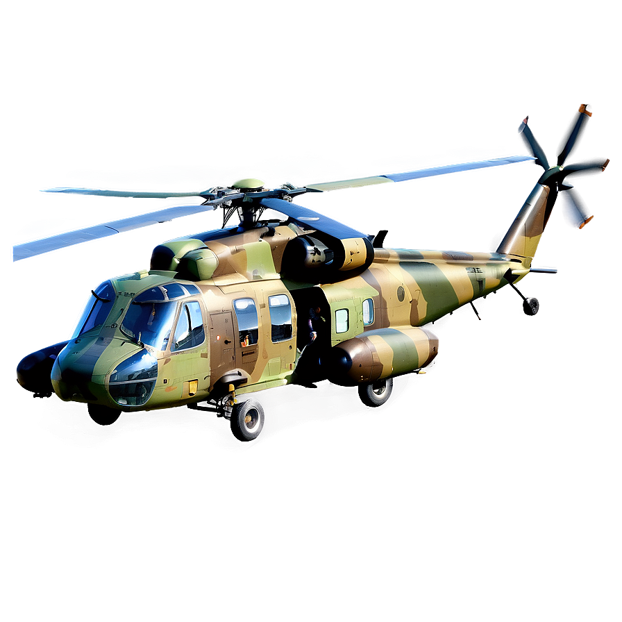 Military Helicopter Png Sqd74 PNG Image