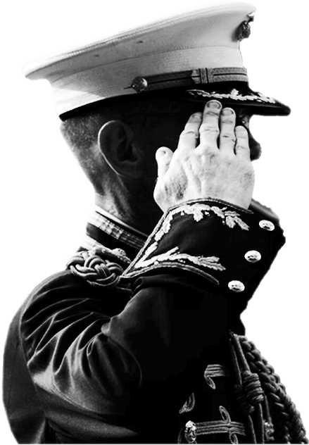 Military Officer Saluting PNG Image