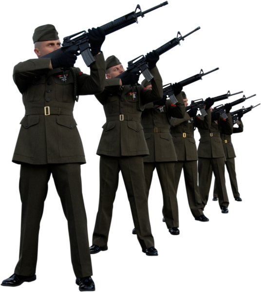 Military Salute Gun Rifle Uniform PNG Image