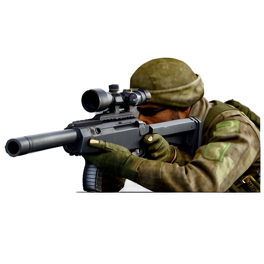 Military Sniper Png Eyp PNG Image