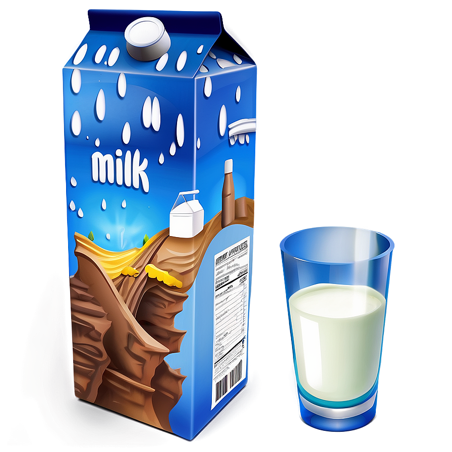 Milk Carton Illustration Png 05252024 PNG Image