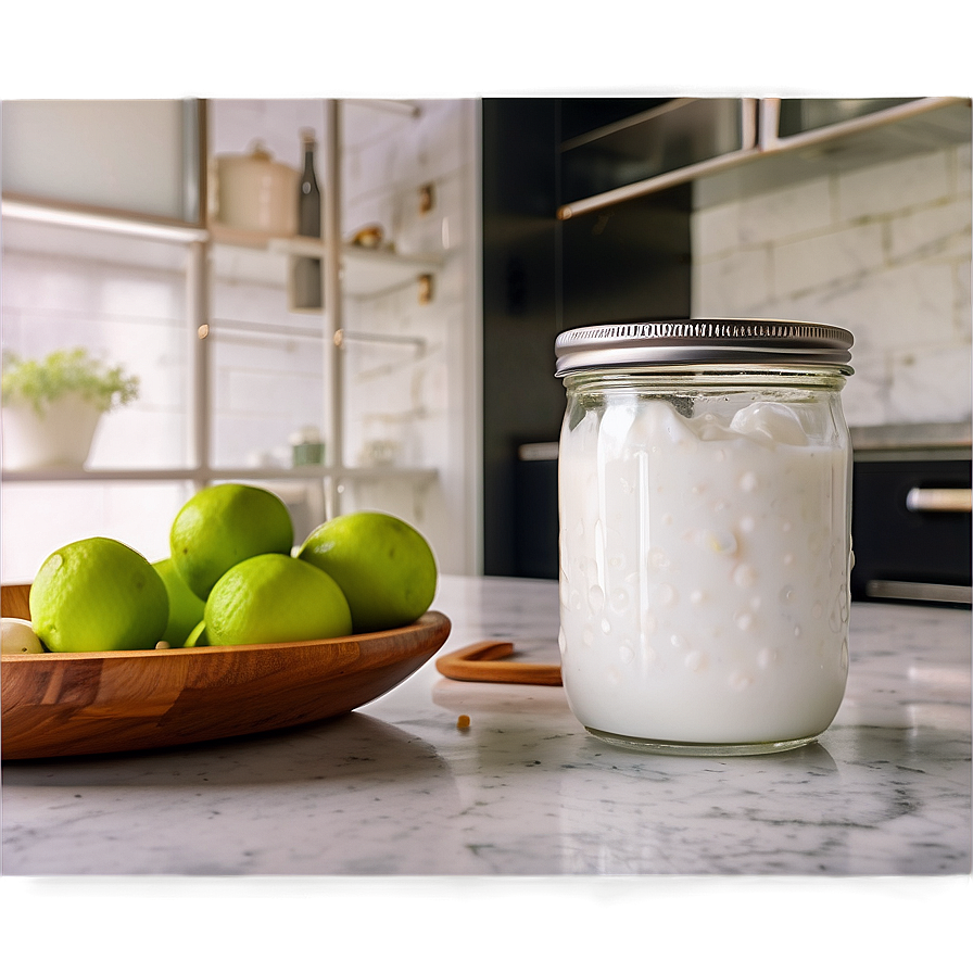 Milk Glass In Kitchen Setting Png Ijk46 PNG Image